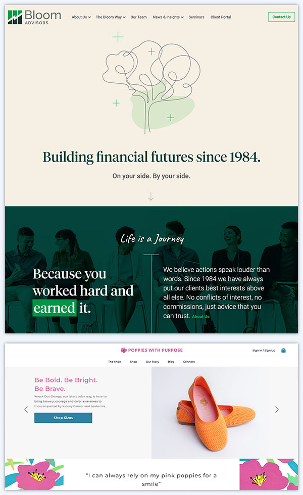 Bloom Advisors - Financial Services WordPress Website