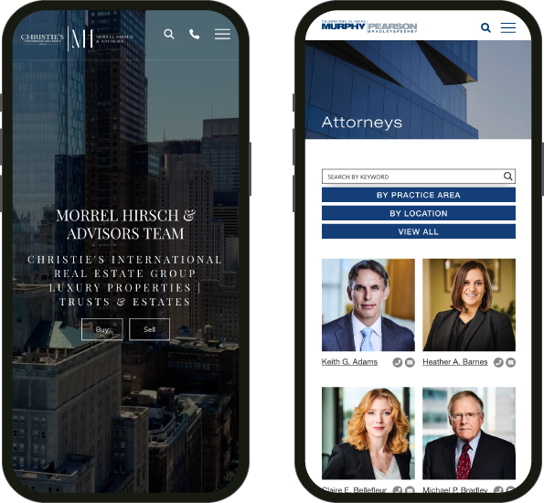 law firm mobile websites